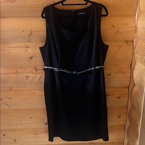 SIZE 18 Jessica Black Midi Pencil dress Dress with Belt